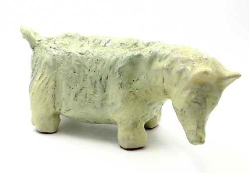 Brutalist studio pottery bison - studio,