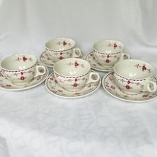 Furnivals Red Denmark tea cups