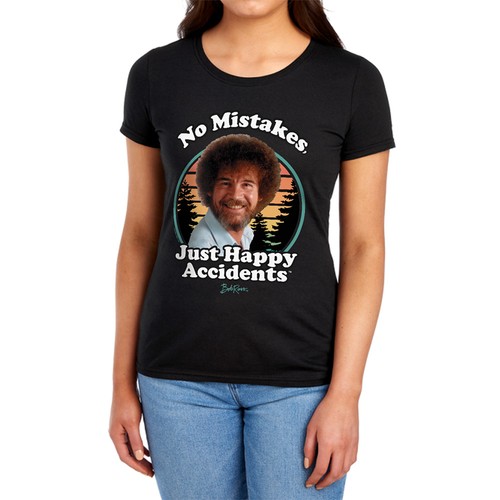 Bob ross happy retro womens - bob,