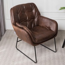 Faux Distressed Brown Leather