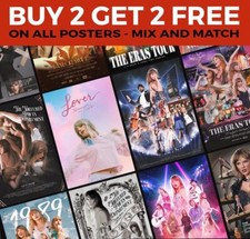 Taylor Swift The Eras Tour Poster Art Print A4 A3 - BUY 2 GET ANY 2 FREE