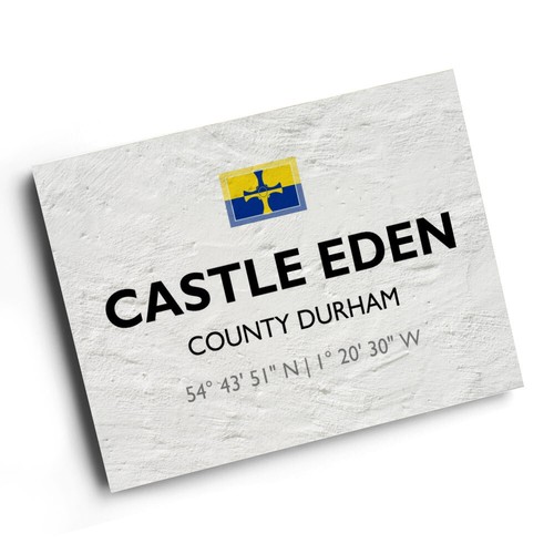 Print castle eden county - a4, eden,