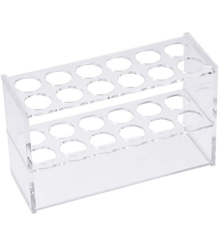 Acrylic test tube - test, rack