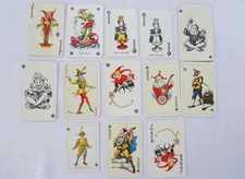 Vintage Miniature Joker Playing Cards Singles Swap Different Designs Jokers x13