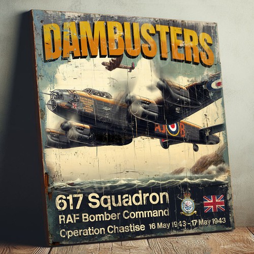 Dambusters 617 squadron wooden - squadron,