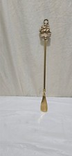 SOLID BRASS SHOE HORN WITH A SHIP   DESIGN  172 GRAM IN WEIGHT 40 CM LENGTH