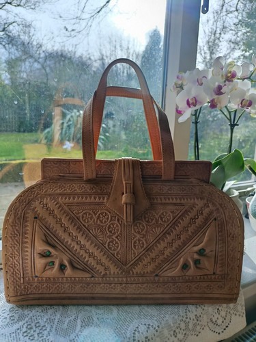 Vintage morroccan tooled - vintage,
