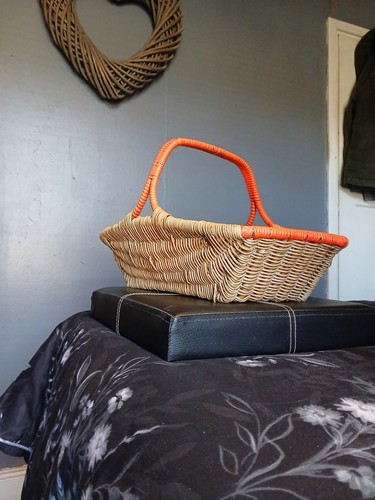 Vintage wicker shopping - vintage, basket