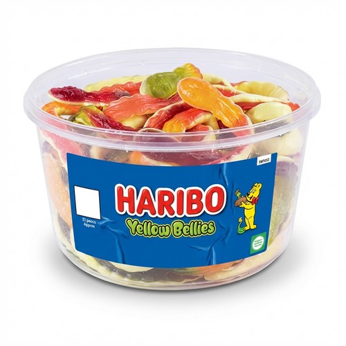 768g haribo yellow - haribo, bellies
