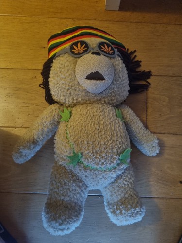 Rasta talking ted soft toy - rasta,