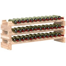 HOMCOM 36 Bottle Shelf Wine