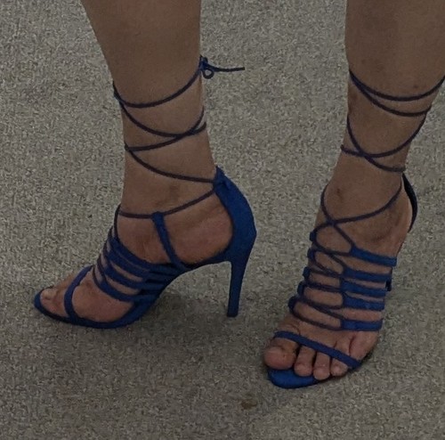 Blue stiletto gladiator - stiletto,