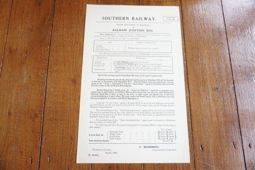 1930 balham junction - balham, signal