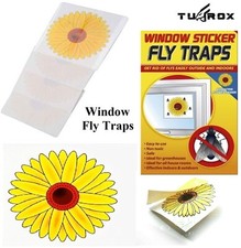 12pk FLY TRAP WINDOW STICKERS