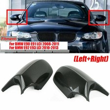 For BMW E90 E91 E92 E93 E81 E82 E87 LCI 08-12 Wing Mirror Cover Cap Carbon Look