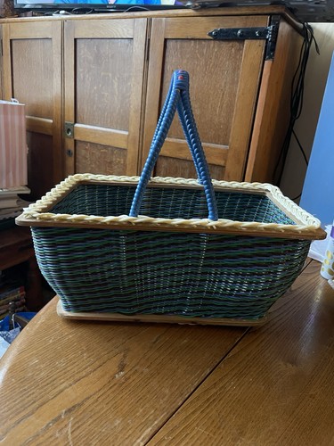 Vintage 1950s woven blue - 1950s,