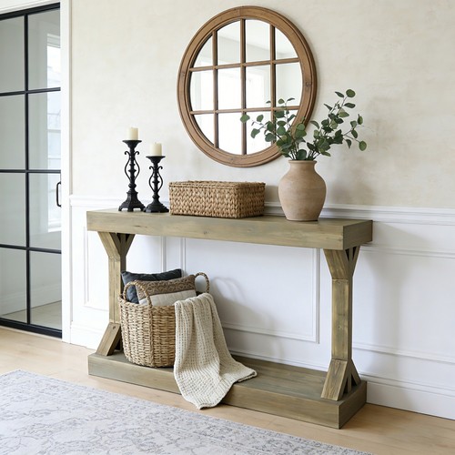 Solid wood console - 47.2”,