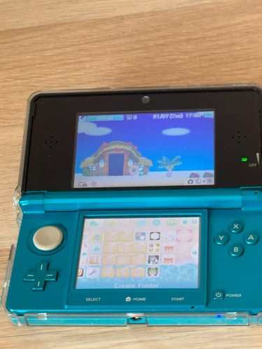 Nintendo 3ds blue with case - nintendo,