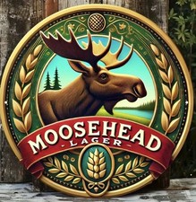 Retro TIN SIGN Moosehead Beer