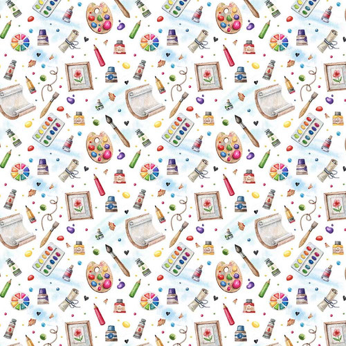 Artist cotton fabric art club - cotton,