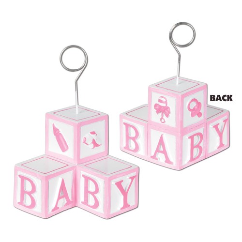 Baby blocks balloon holder - baby,