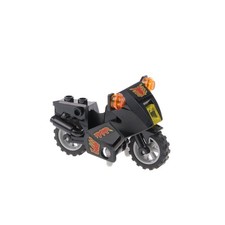 1x Lego Motorcycle City Black