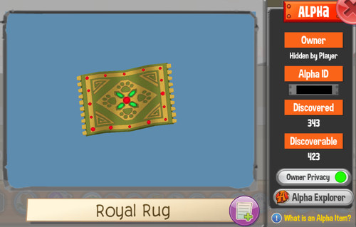 Alpha royal rug green - alpha,