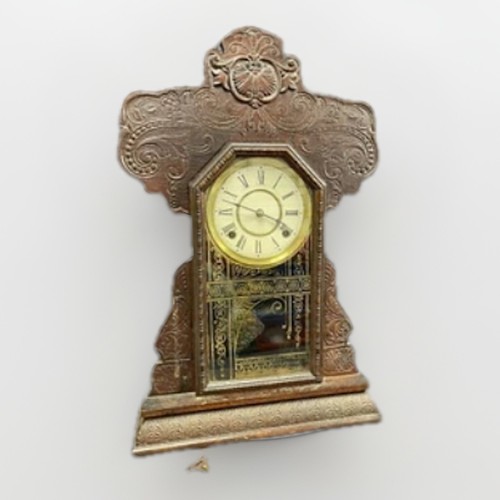 Antique ingraham clock pressed - ingraham,