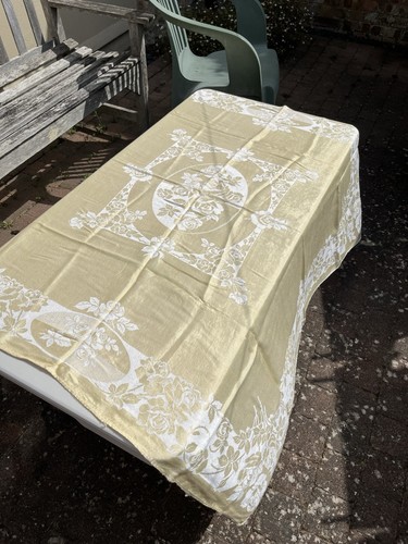 Vintage damask square yellow - damask,