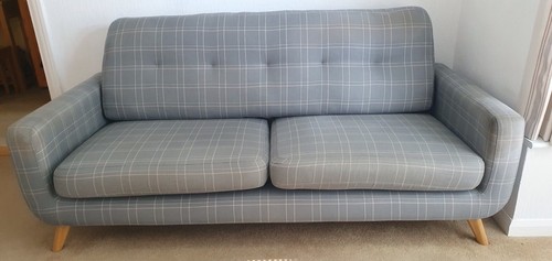 John lewis barbican grey check - john,