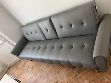 Click Clack 3 Seater Grey Sofa Bed 