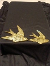 Antique Metal Brass Birds Wall Hanging Decoration