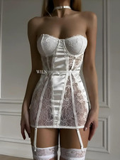 Women Lingerie Lace Satin