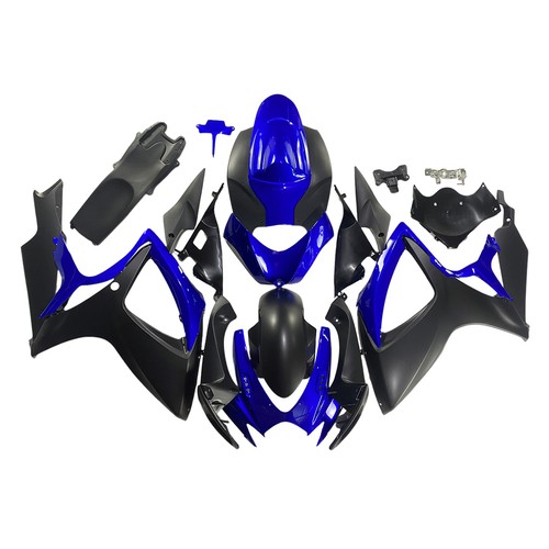Black blue bodywork fairing - blue,
