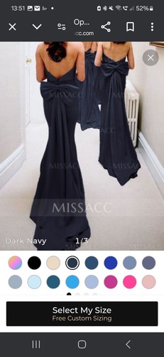 Bridesmaid prom dress navy - bridesmaid/prom,