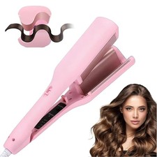 Big Wave Hair Curler 32mm, Hair Waver Crimper French Egg Roll Wave Curling Iron