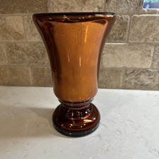 Czech Made Amber Mercury Glass