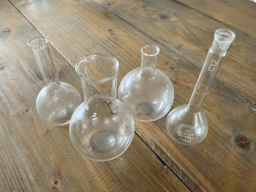 Four vintage laboratory glass - four,