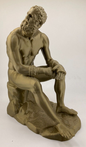 Greek sculpture seated boxer - greek,