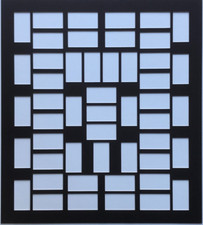 50 STANDARD SIZE CIGARETTE CARD MOUNT 31H/19V Format - Green Black Brown Maroon