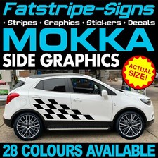 to fit VAUXHALL MOKKA GRAPHICS STICKERS STRIPES DECALS OPEL SUV X TURBO