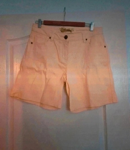 Ladies yellow denim - yellow, shorts