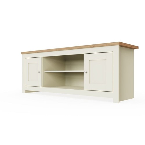 Cream oak living room - living,