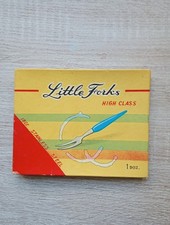 Vintage Little Forks High Class Boxed Cocktail Forks Stainless Steel One Dozen