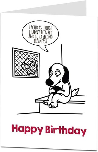 Funny birthday card from the - funny,