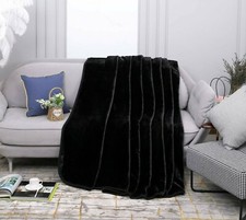 Super Soft Faux Fur Mink Throw