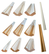 B&Q Wickes Corner Post Collection Base Wall Unit Oak Ivory grey White  gloss