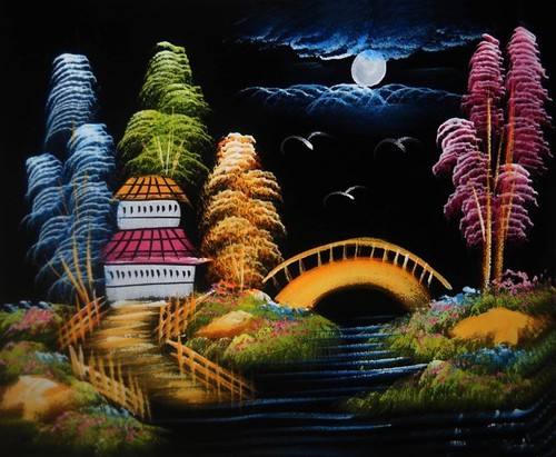 Painting velvet cloth - velvet,