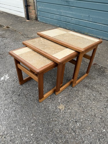 Vintage mid century teak - mid, tile