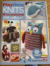 Playtime Knits 16 Toy Knitting Patterns by Lets Knit Vintage Collection
